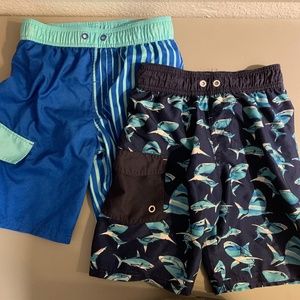 2 Cat and Jack brand boys swim trunks